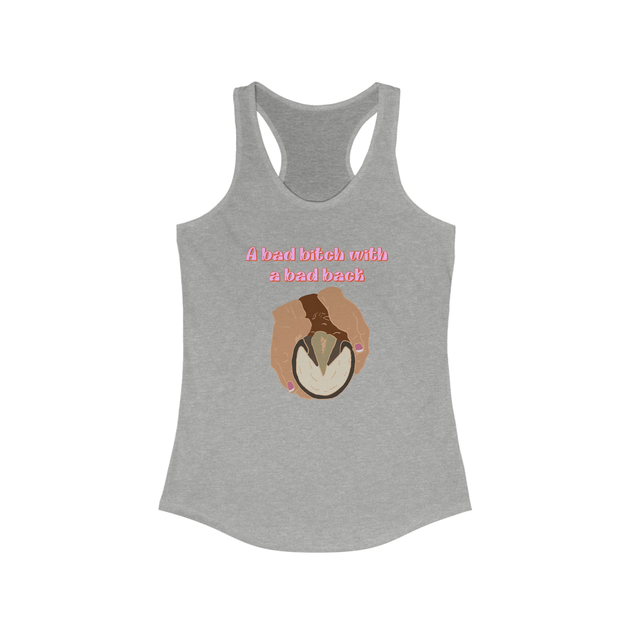 A bad Bitch with a bad back Racerback Tank | The Froggy Farrier