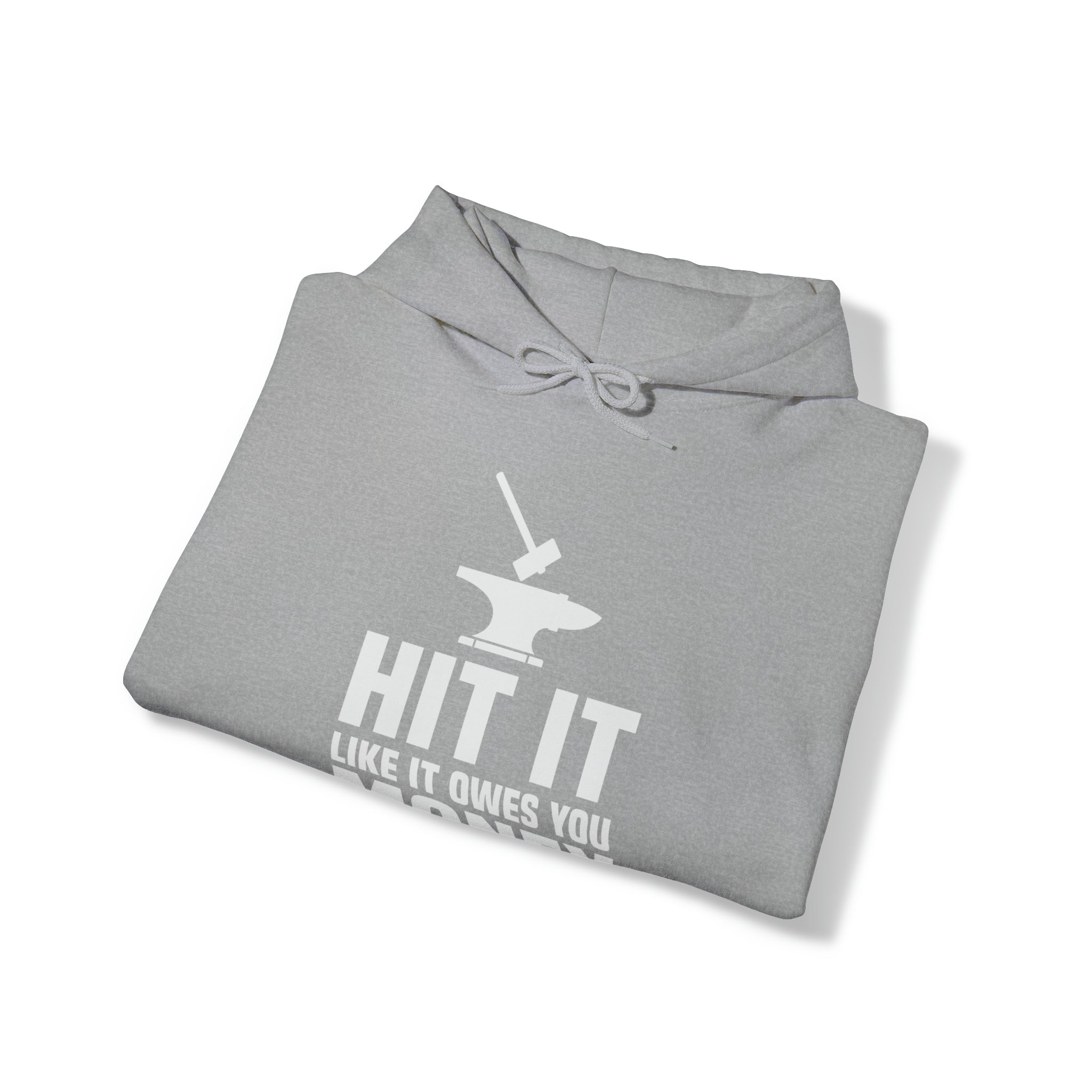 Hit it like it owes you money Hooded Sweatshirt