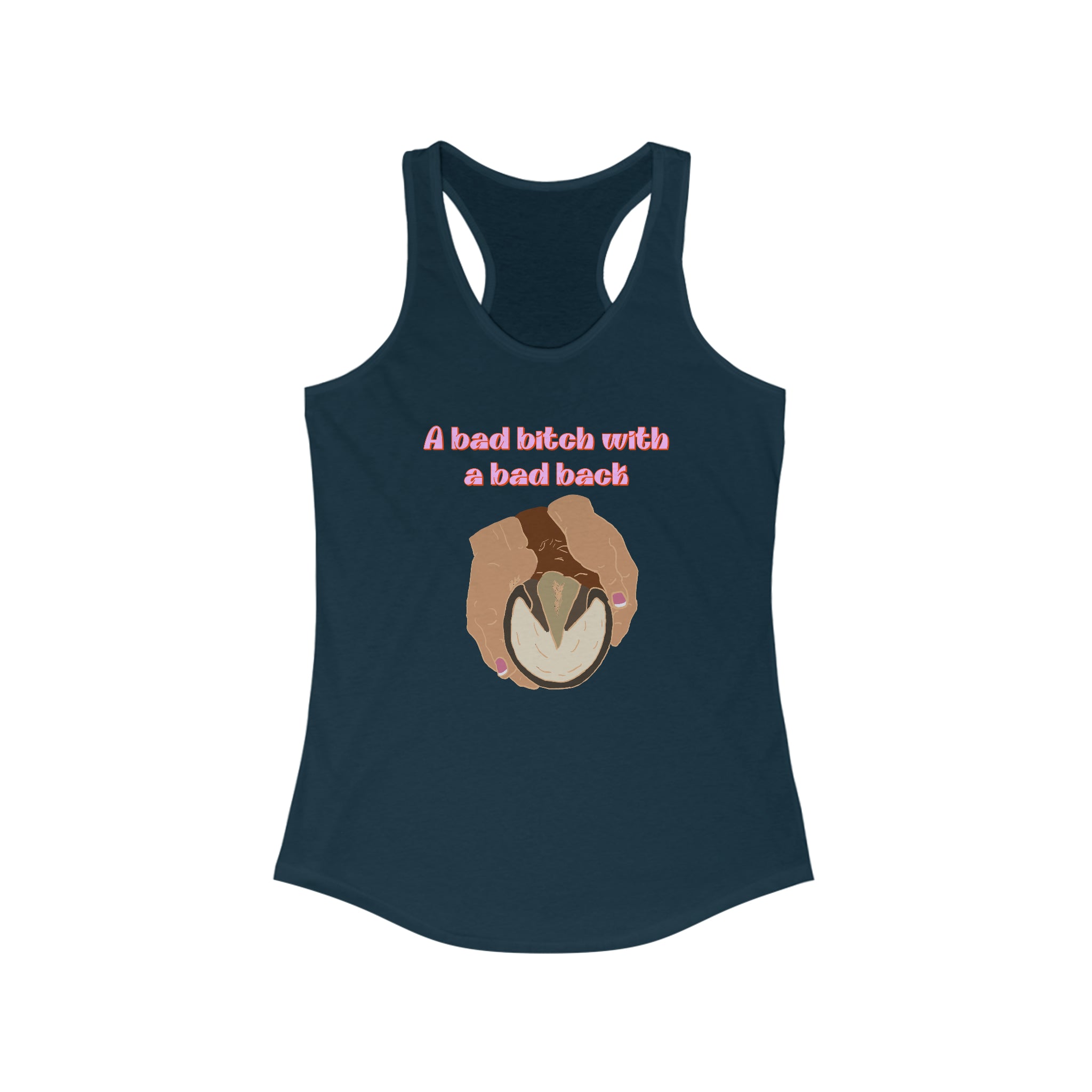 A bad Bitch with a bad back Racerback Tank | The Froggy Farrier