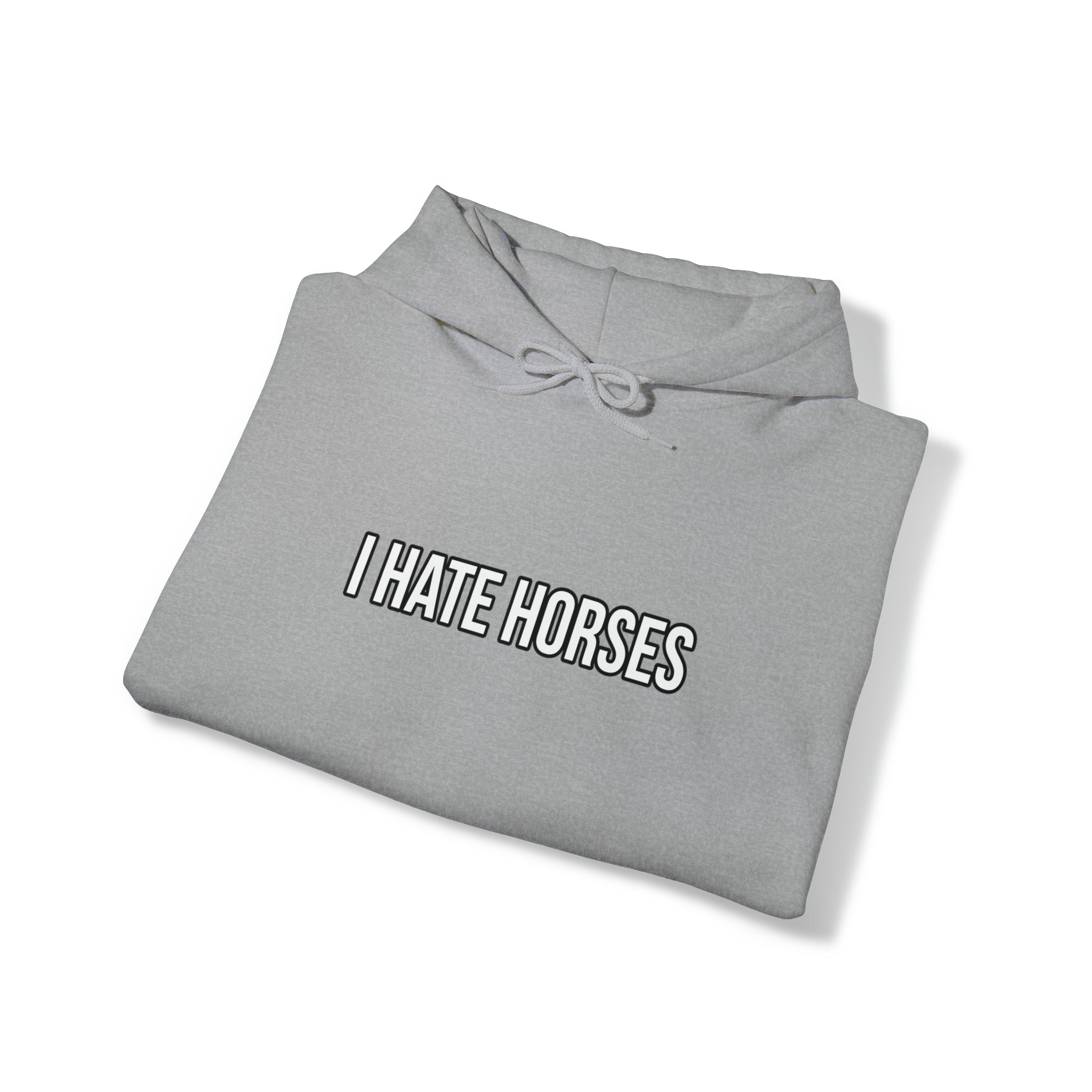 I hate Horses Hooded Sweatshirt