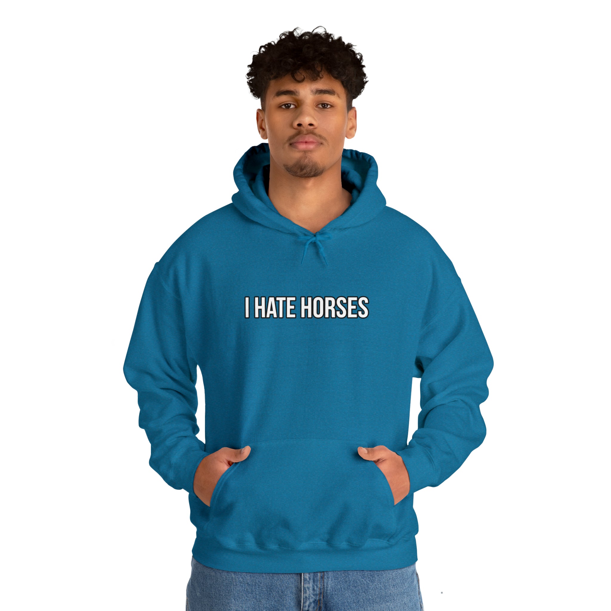 I hate Horses Hooded Sweatshirt